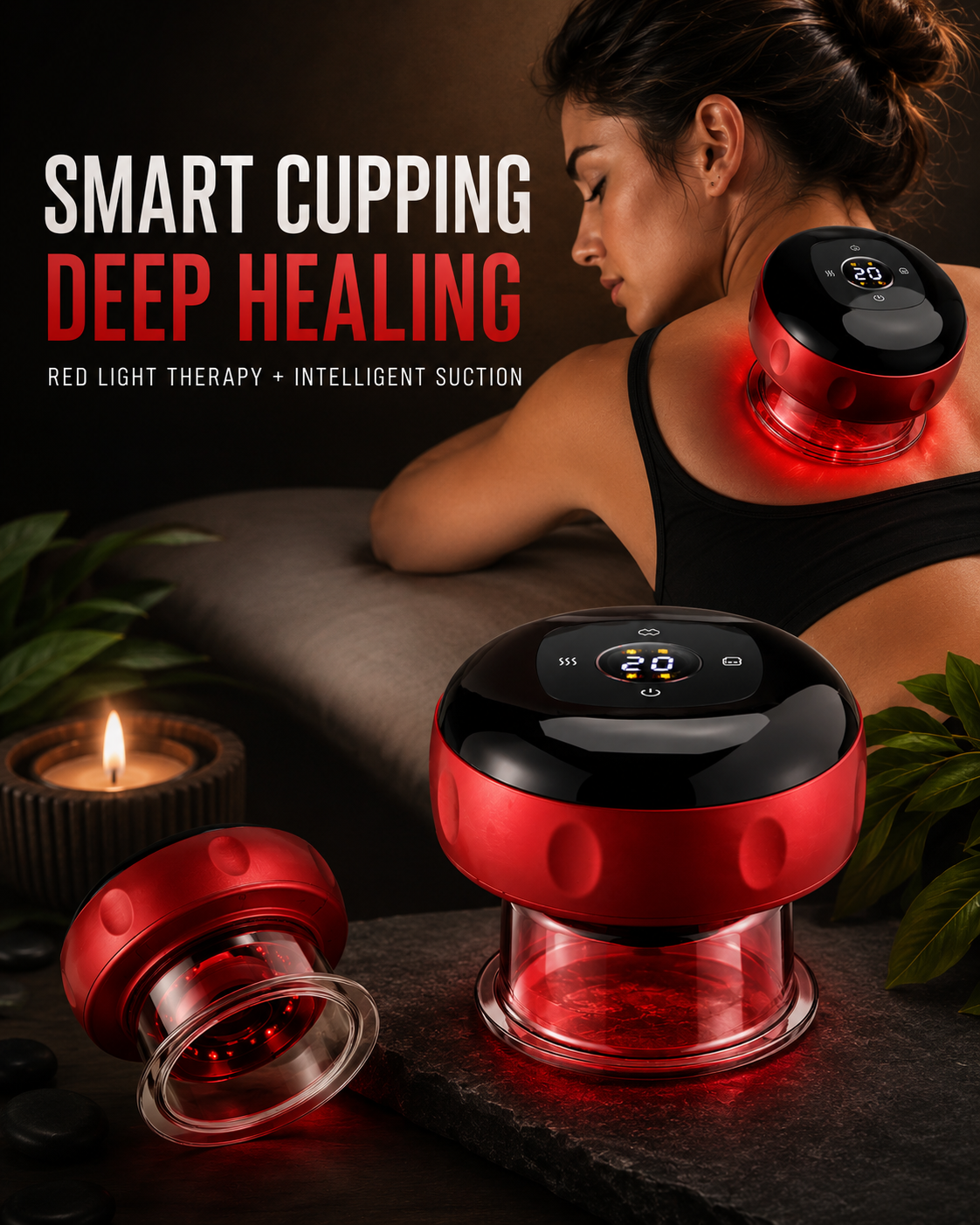 Red Light Electronic Cupping Massager
